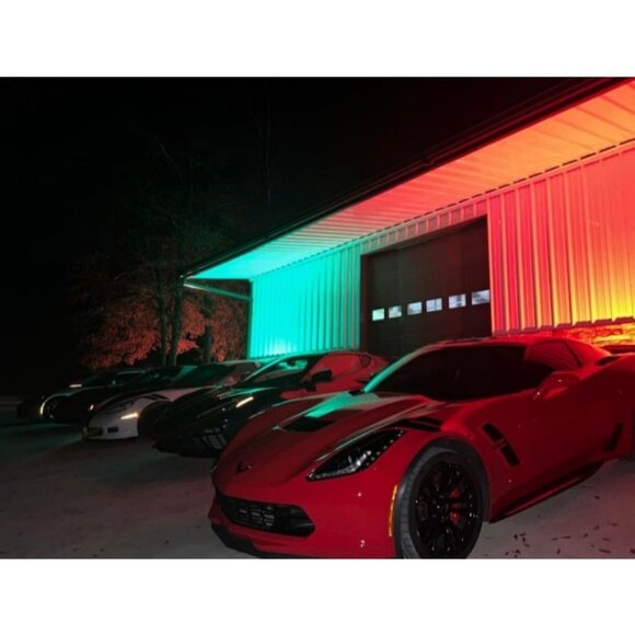 LED Flood Light Outdoor 500W Equivalent Color Changing Landscape Lighting - Picture 1 of 2